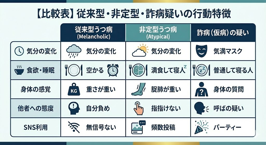 【チェックリスト】うつ病の嘘を疑う際の証拠能力の有無。公開SNS、鍵垢、同僚の証言、探偵報告書などの有効性を一覧化
