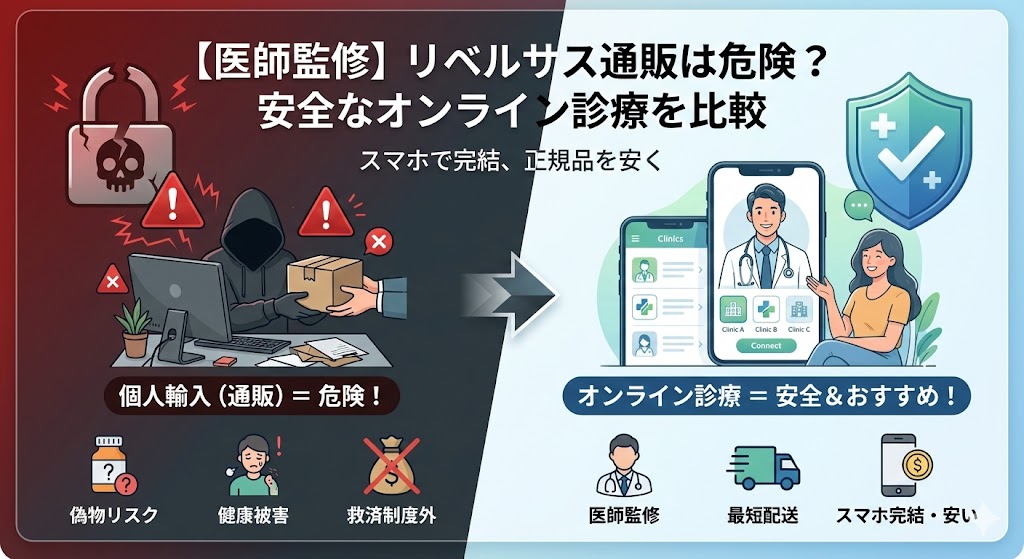 【医師監修】リベルサス通販は危険？安い＆安全なおすすめオンライン診療5選を比較