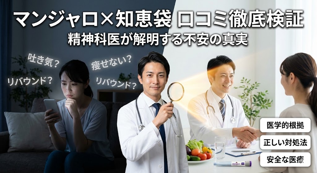 【精神科医監修】マンジャロの知恵袋口コミは本当？吐き気や「痩せない」失敗談の真実を徹底検証