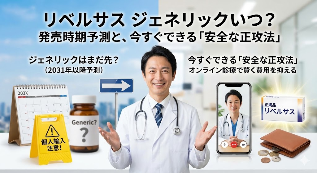 【医師監修】リベルサスのジェネリックはいつ？2031年予測と賢い買い方