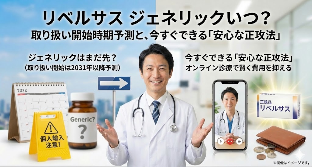 【医師監修】リベルサスのジェネリックはいつ？2031年予測と賢い入手