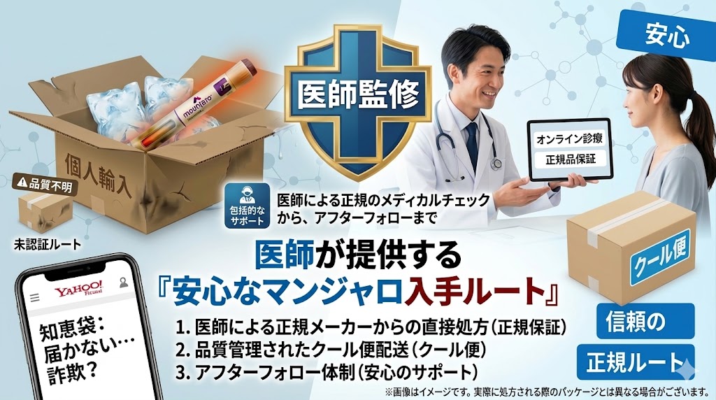 マンジャロの個人輸入は危険？オオサカ堂での購入可否や安い入手方法