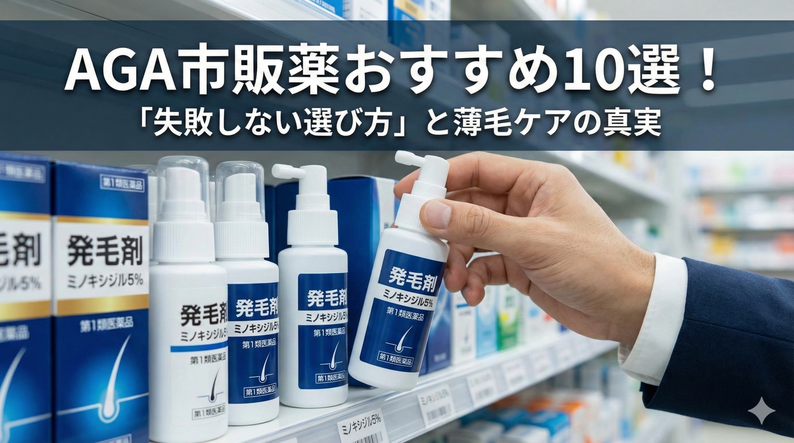 AGA市販薬おすすめ10選！精神科医が教える「失敗しない選び方」と薄毛ケアの真実