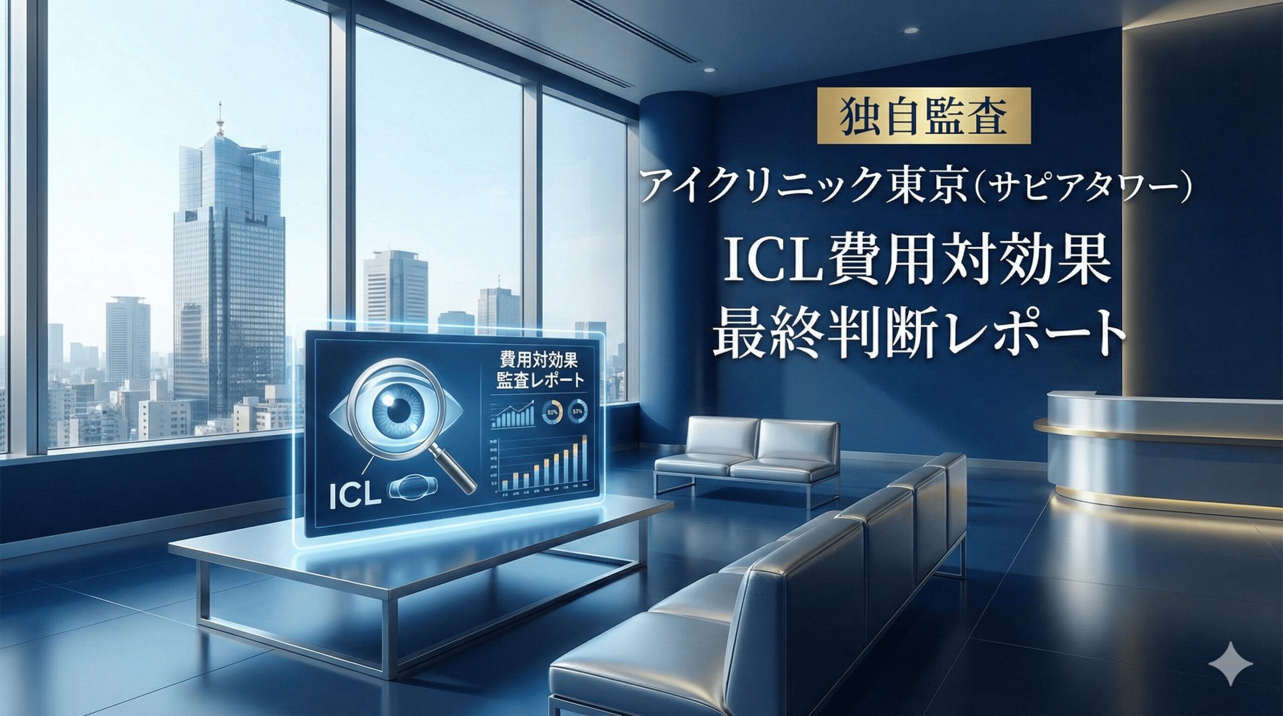 アイクリニック東京（サピアタワー）のICL費用対効果｜北澤医師指名の「経済的」正解と待ち時間の実態