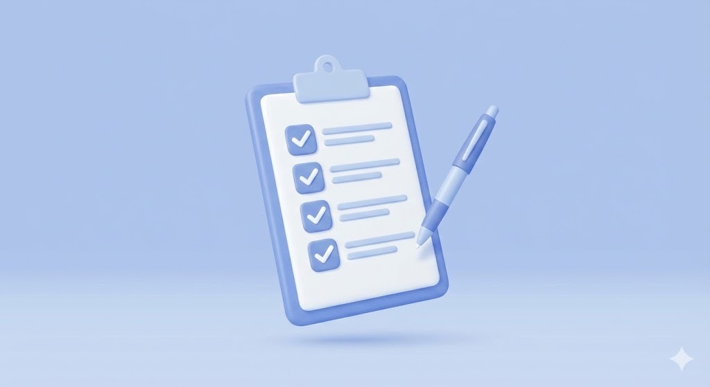 悪夢障害かどうかを判断するためのセルフチェック項目を表したイラスト