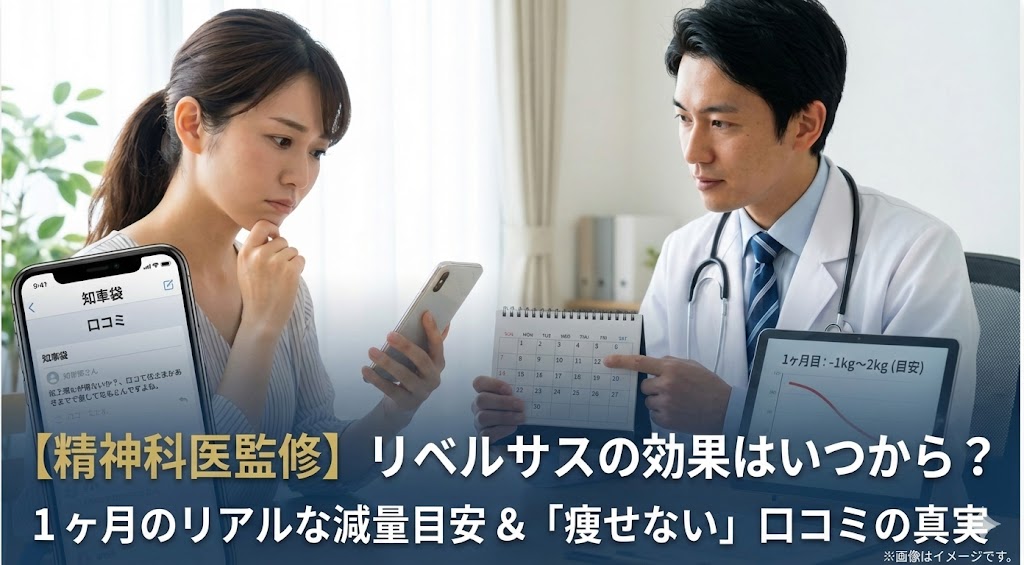 【精神科医監修】リベルサスの効果はいつから？1ヶ月の減量目安と「痩せない」口コミの真実