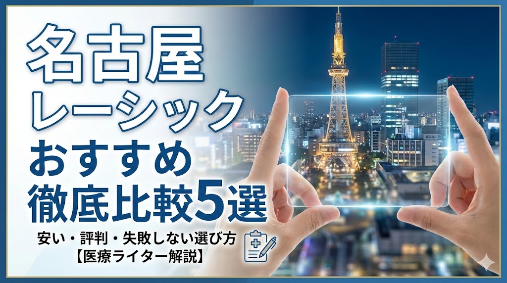 名古屋のレーシックおすすめ5選!費用・評判と失敗しない選び方を徹底解説