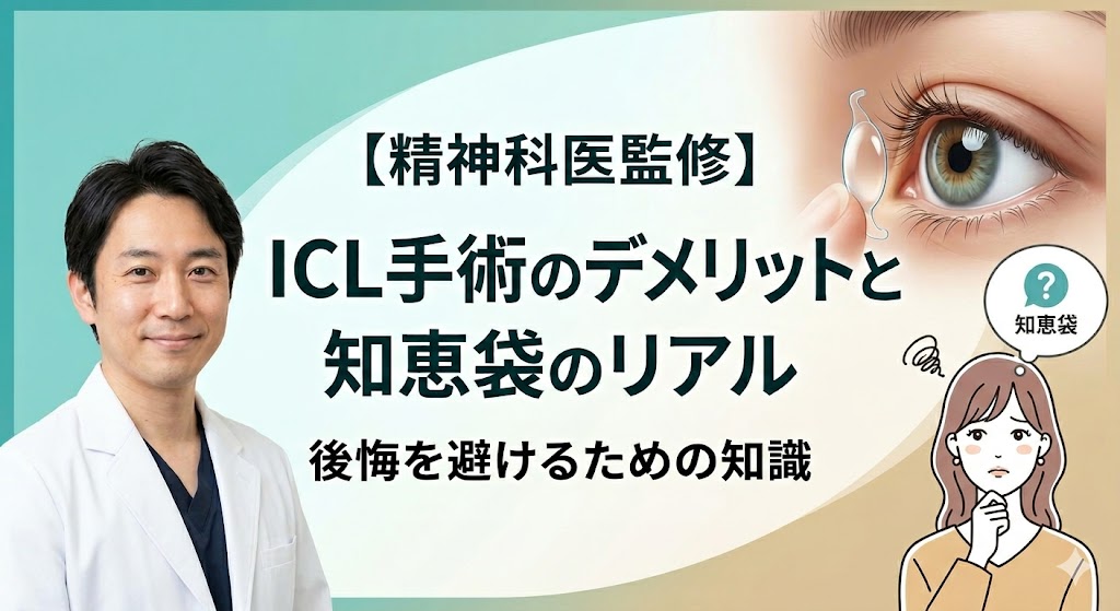 【医師監修】ICL手術のデメリット・メリット！知恵袋の不安に回答