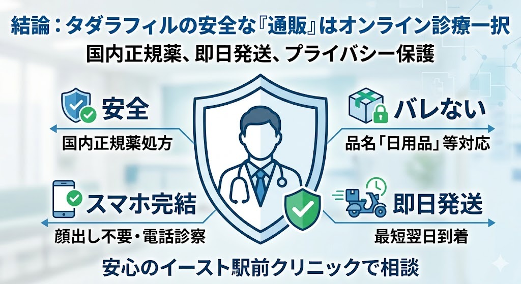 自宅からスマホでED診療を受ける男性